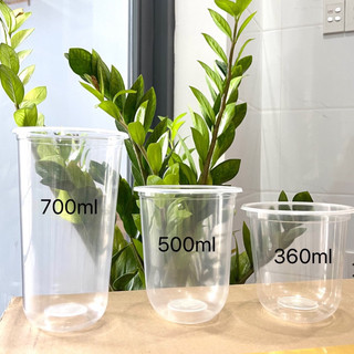 Lốc 50 ly đáy bầu trơn nhiều size