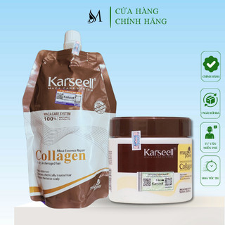 Kem hấp ủ xả phục hồi tóc collagen karseell maca 100ml phục hồi tóc hư tổn siêu mềm mượt hương nước hoa