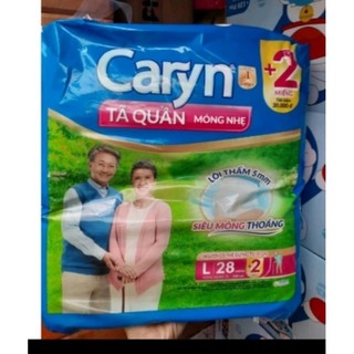 Tã quần Caryn L28/M32 [ Tặng 2 miếng ] mỏng nhẹ chống tràn