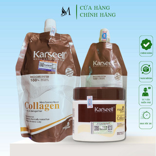 Kem ủ tóc phục hồi siêu mượt Collagen KARSEELL Maca 500ml, tóc đẹp chuẩn salon