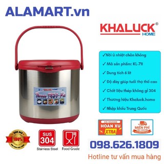 Nồi ủ chân không khaluck.home kl-711 6 lít