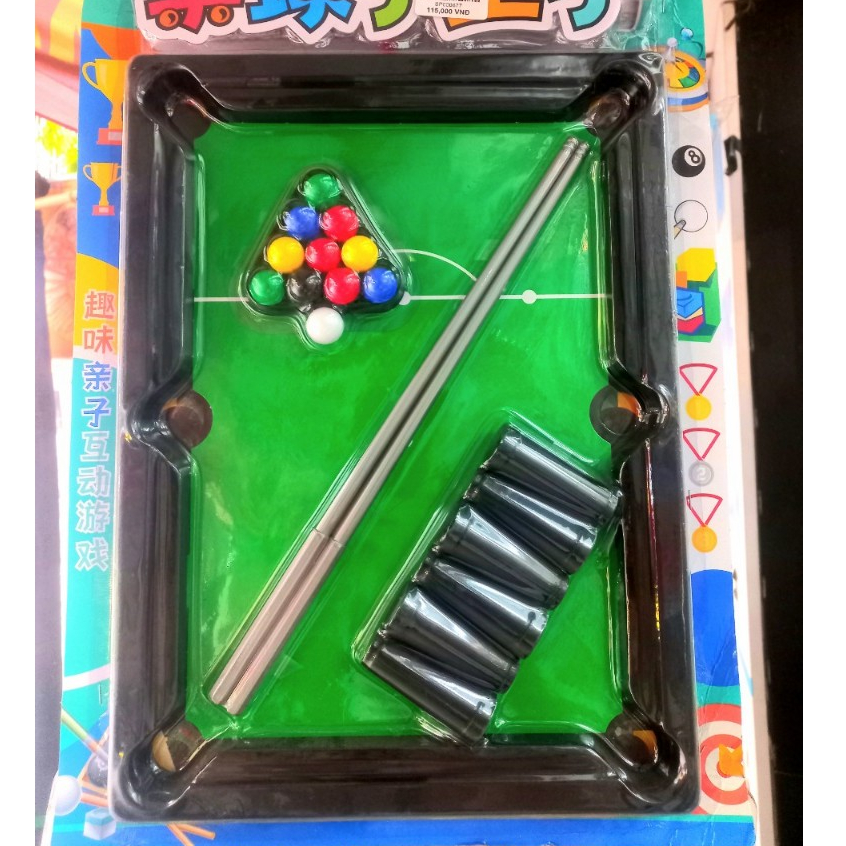 Bộ đồ chơi bàn Bi a,Bida Snooker cho bé tập chơi vận động