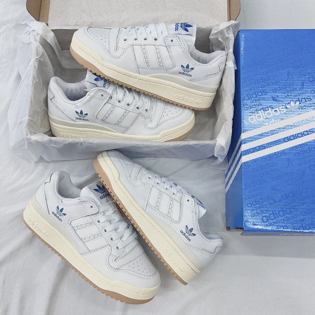 Giày Adidas 84 sò trắng kem đen trắng và Forum 85 Mẫu Mới 2023 Cực Xịn Sò Das Màu Đen Xanh Trắng hàng xịn