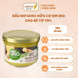 Dầu bơ ghee hữu cơ dm bio cho bé từ 7m+ 180g