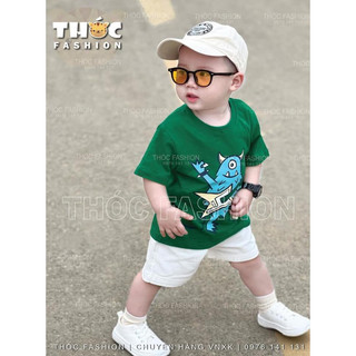 Sét áo thun quần kaki bé trai (kèm mũ)