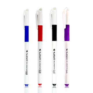 Combo 5/10/20 Bút Gel Thiên Long GEL-012 ngòi 0.5mm mực xanh đỏ đen tím có đệm cầm tay mềm đầu bi cao cấp