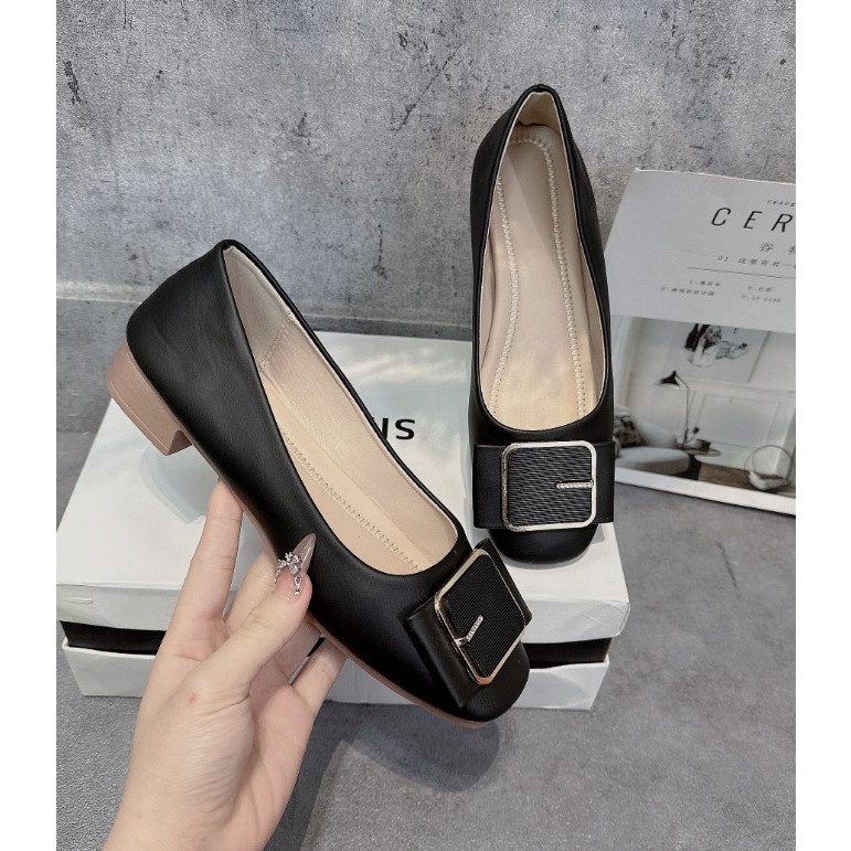 Giày búp bê Nữ đế mềm 2p khuy vuông ( mã A-851 )