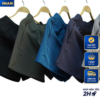  Quần Đùi Nam Chất Cotton Cao Cấp iMan Store, Quần Short Thể Thao Nam Phong Cách Trẻ Trung, Năng Động