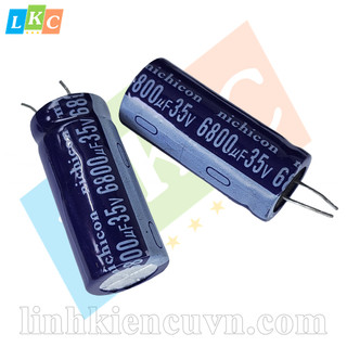 Tụ 6800uf 35v 18x40mm chân mềm tháo máy