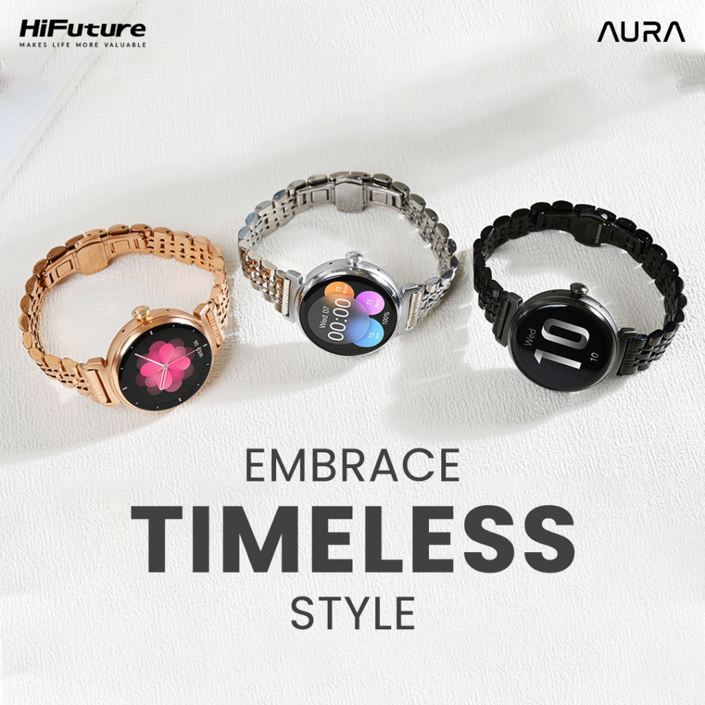 Đồng hồ thông minh cho nữ HiFuture Aura SmartWatch (Nhỏ Gọn, Trợ lý theo dõi Sức khỏe và Vận động) | BigBuy360 - bigbuy360.vn