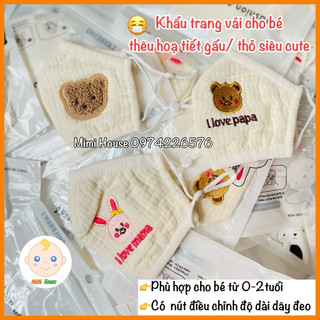 Khẩu trang vải cho bé từ 0-3 tuổi