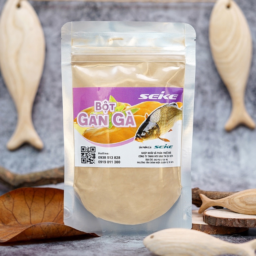 Gia vị câu cá Bột gan gà 100gram