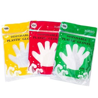 Bịch 100 Găng Tay Nilion Thực Phẩm Dùng 1 Lần - Găng Tay Nilon Làm Bếp - Vệ Sinh Dùng 1 Lần Tiện Dụng Bảo Vệ Da Tay