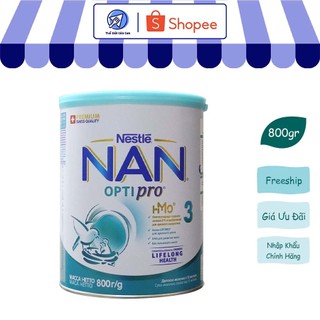 Sữa nan nga optipro nestle số 3 sữa bột công thức cho trẻ từ 12 - 18 tháng 800g date 2025