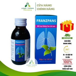 Siro ho thảo dược Franzpans - Hỗ trợ giảm ho cho trẻ em, giảm triệu chứng đường hô hấp