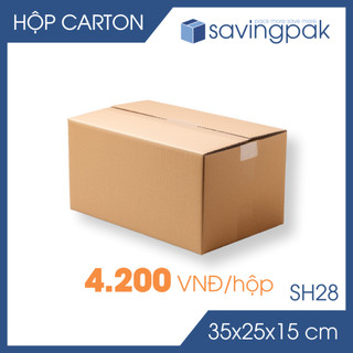 Sh28 - 35x25x15 cm - combo 20 thùng hộp carton giá siêu rẻ