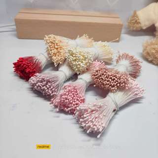 Bó 360-400 sợi nhụy hoa làm đồ handmade, hoa kẽm nhung, hoa giấy nhún, loa lụa