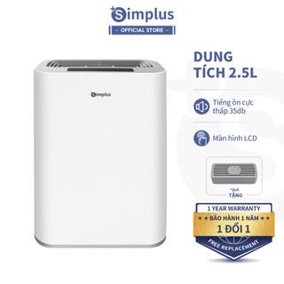 Máy Hút Ẩm Simplus Dung Tích lớn 2.5L màn hình LCD Tặng kèm 1 hộp thơm phòng CUSH002 - Bảo Hành 1 Năm 1 Đổi 1