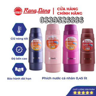 Phích giữ nhiệt cầm tay nhỏ gọn 0,45L, Rạng Đông chính hãng. Model RD 04528 N2