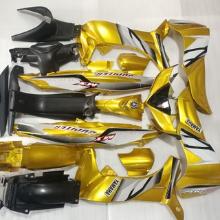 Bộ dàn áo xe jupiter mx pha mắt cáo - gravita nhựa nguyên sinh abs màu vàng candy
