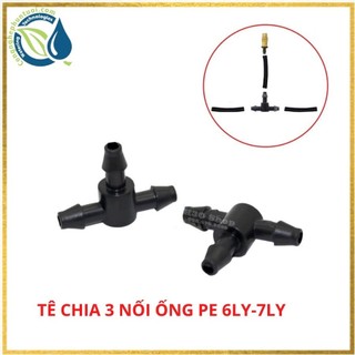 Tê chia 3 nối ống pe 6mm tưới nhỏ giọt - hệ thống tưới tự động