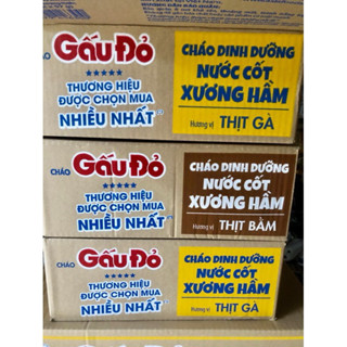CHÁO DINH DƯỠNG NƯỚC CỐT XƯƠNG HẦM THỊT GÀ GẤU ĐỎ 57g x 30 Gói ...