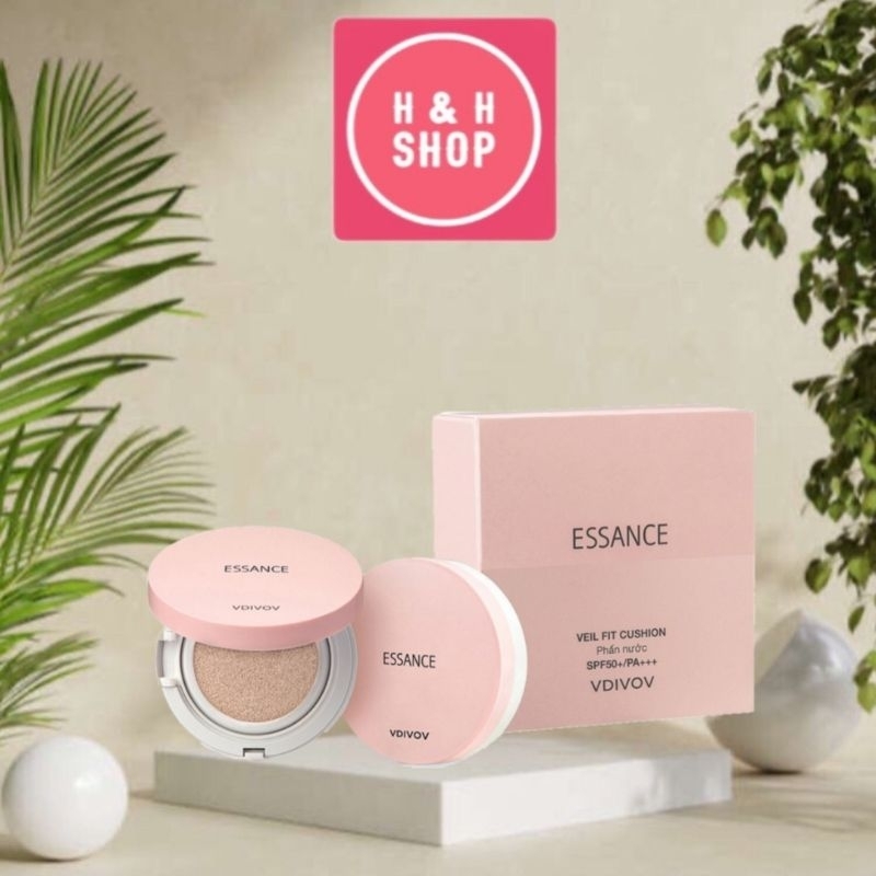 Phấn nước mịn lì mờ khuyết điểm Essance Veil Fit Cushion SPF50+ PA+++ 15g