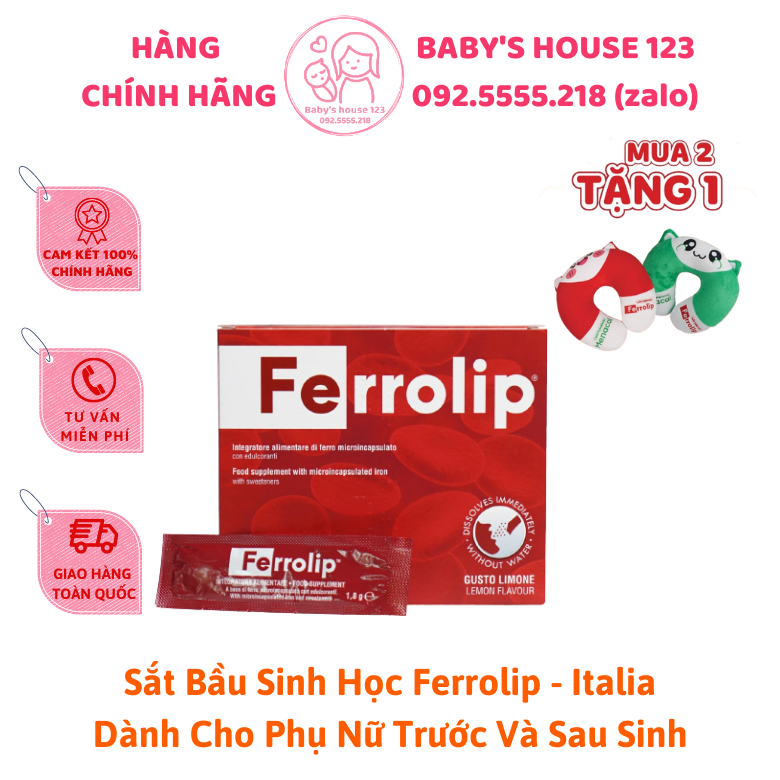 Sắt Bầu Sinh Học Ferrolip Liposome Bổ Sung Sắt Cho Mẹ Bầu Và Người Thiếu Máu Thiếu Sắt