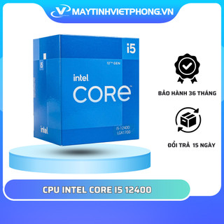 Bô vi xử lý CPU INTEL CORE I5-12400 (UPTO 4.4GHZ, 6 NHÂN 12 LUỒNG, 18MB CACHE, 65W) - SOCKET 1700 