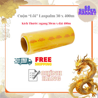 Cuộn lõi màng bọc thực phẩm laspalm pvc siêu tốt an toàn 30cm x 400m