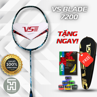 Vợt Cầu Lông VS Blade 7200 Chính Hãng 100% Sợi Carbon Siêu Nhẹ Căng Max 13.5 KG,TẶNG NGAY CƯỚC BG65, CUỐN CÁN, BAO VỢT