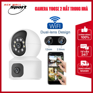 Camera WIFI Yoosee 2 mắt 5.0MP, Quay đêm có màu, Siêu nét Góc Rộng, Đàm thoại, Xoay 355° - Hàng Chính Hãng