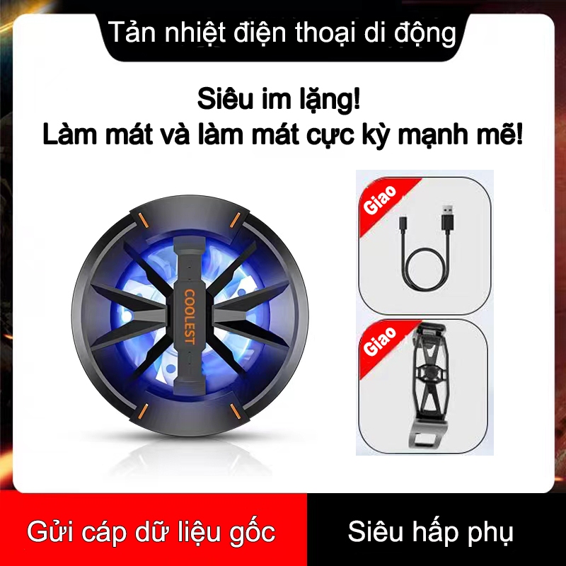 Quạt tản nhiệt điện thoại sò lạnh  Máy tản nhiệt điện thoại  Siêu yên tĩnh để nhanh chóng làm mát điện thoại của bạn