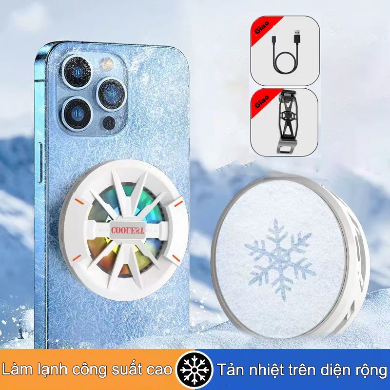 Quạt tản nhiệt điện thoại sò lạnh  Máy tản nhiệt điện thoại  Siêu yên tĩnh để nhanh chóng làm mát điện thoại của bạn