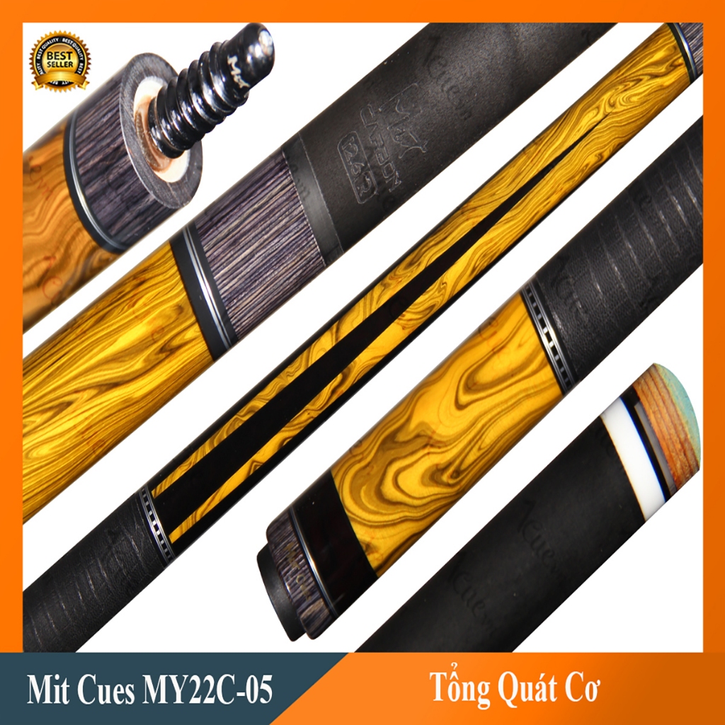 Cơ, Gậy Bi-a Mit Cues MY22c-05 Ngọn Carbon MitCues