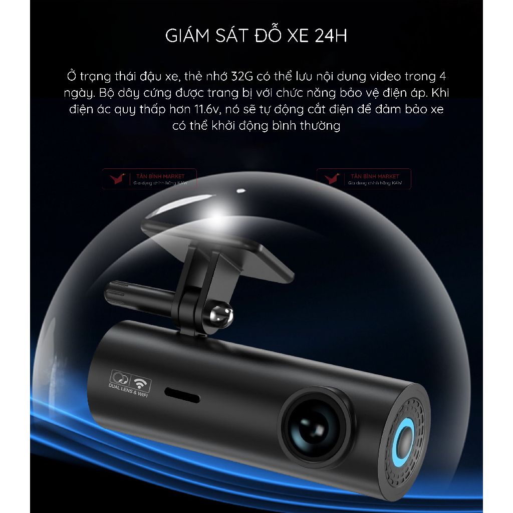Camera hành trình Kaw G048 - Độ Phân Giải 4K, Góc Quay Rộng 170 Độ | BigBuy360 - bigbuy360.vn