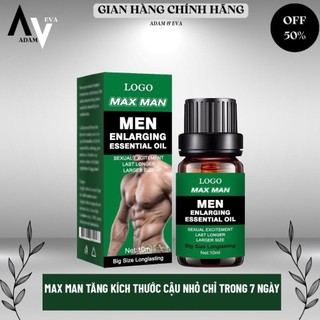 Tinh dầu tăng kích thước cậu bé Max Man 10ml giúp cải thiện kích thước dễ dàng lên tới 20cm