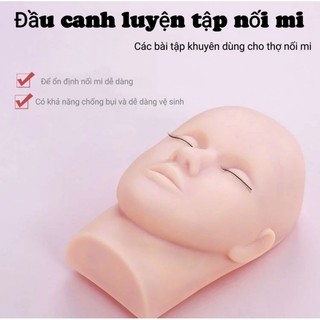 Đầu canh luyện nối mi, matxa