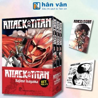 Bộ Truyện Tranh -  Attack On Titan: Tập 1 - 3 (Bộ 3 Tập)
