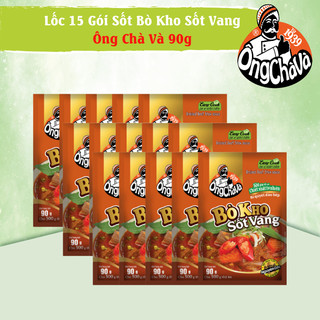 Lốc 15 gói sốt bò kho sốt vang ông chà và 90g