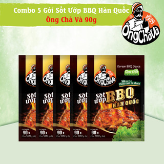 Combo 5 gói sốt ướp bbq hàn quốc ông chà và 90g