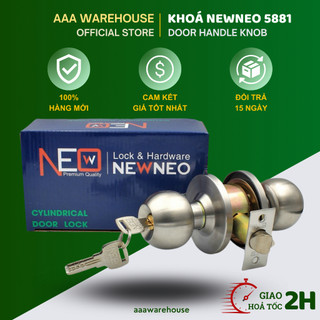 Khoá tay nắm tròn inox newneo 5881ss - ổ khoá đấm tròn 5881
