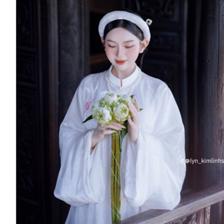 Áo tấc cổ phục chất liệu tơ sống nữ may 2 lớp  cao cấp không nhăn Việt Phục Việt Nam EMÂy