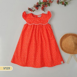 V129 Váy Xinh House Cotton Cánh Tiên Lượn Sóng