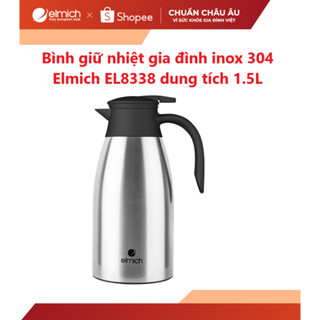 [LIFEMCMBP4 -12% đơn 250K] Bình giữ nhiệt gia đình inox 304 Elmich EL8338 dung tích 1.5L