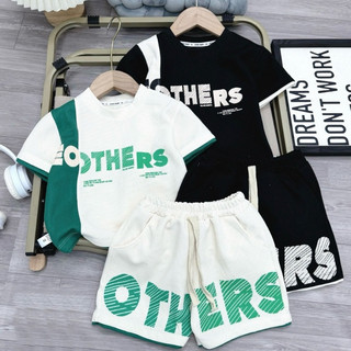  Bộ OTHER vải tổ ong xịn xò LẤY LÊN 1 SIZE , chất cực sang chảnh gồm áo và quần có dây rút cho bé trai từ 8-28Kg
