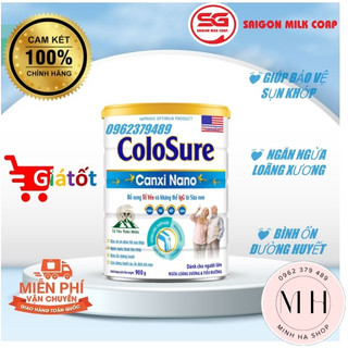 Sữa bột ColoSure Canxi Nano - Dinh dưỡng tổ yến giúp ngừa tiểu đường và ngăn ngừa loãng xương