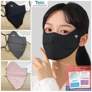 Khẩu trang chống tia UV chính hãng ENAIDE UPF 50+ toàn mặt cho nam nữ (2 sp tặng thẻ test uv) chất vải lanh thun