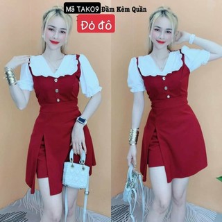 Sét đầm kèm quần đùi dễ thương. tak09