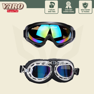 kính gắn mũ bảo hiểm 3 4 VARO - chống tia uv